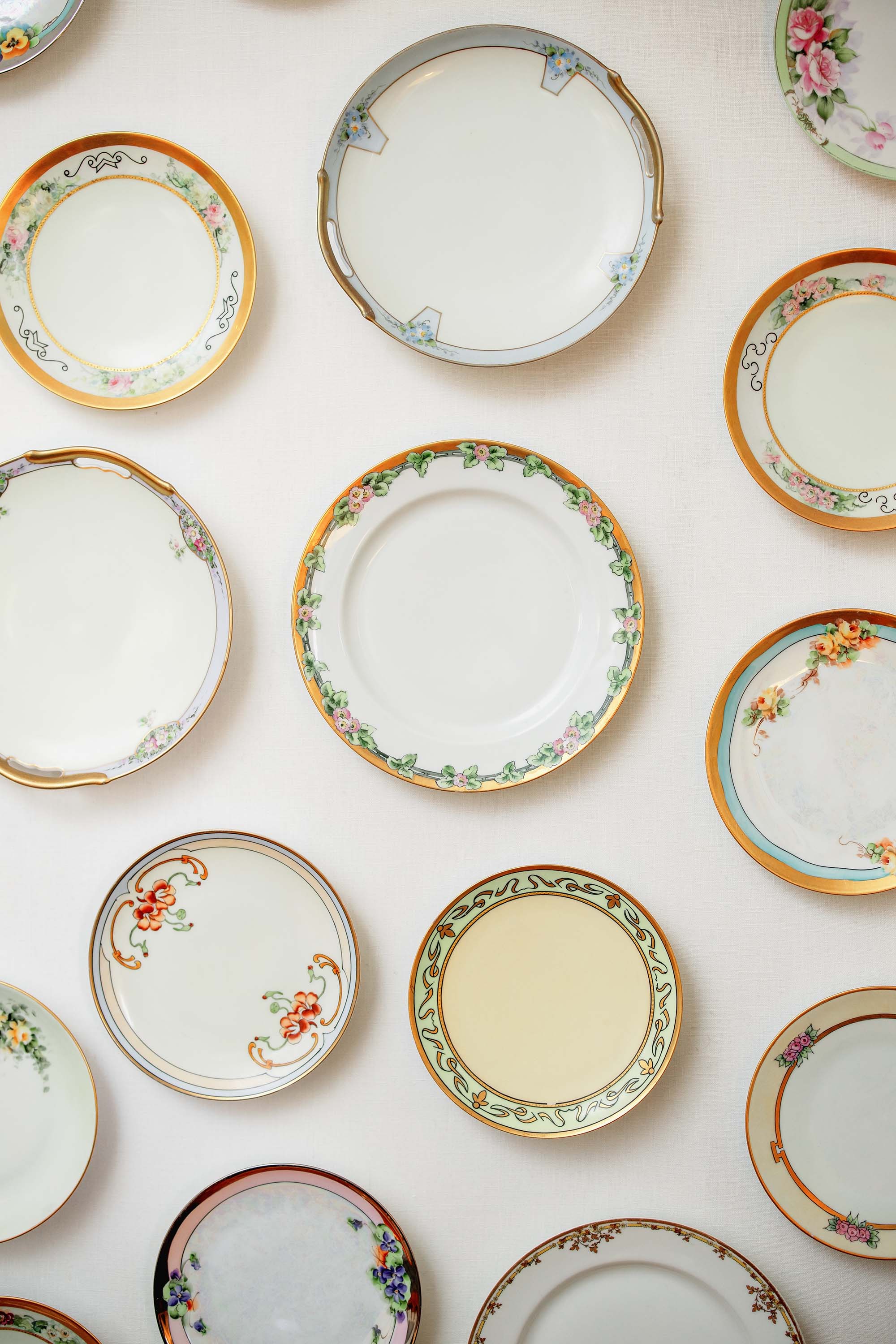 wedding getting ready location artwork on the wall - lucky plates