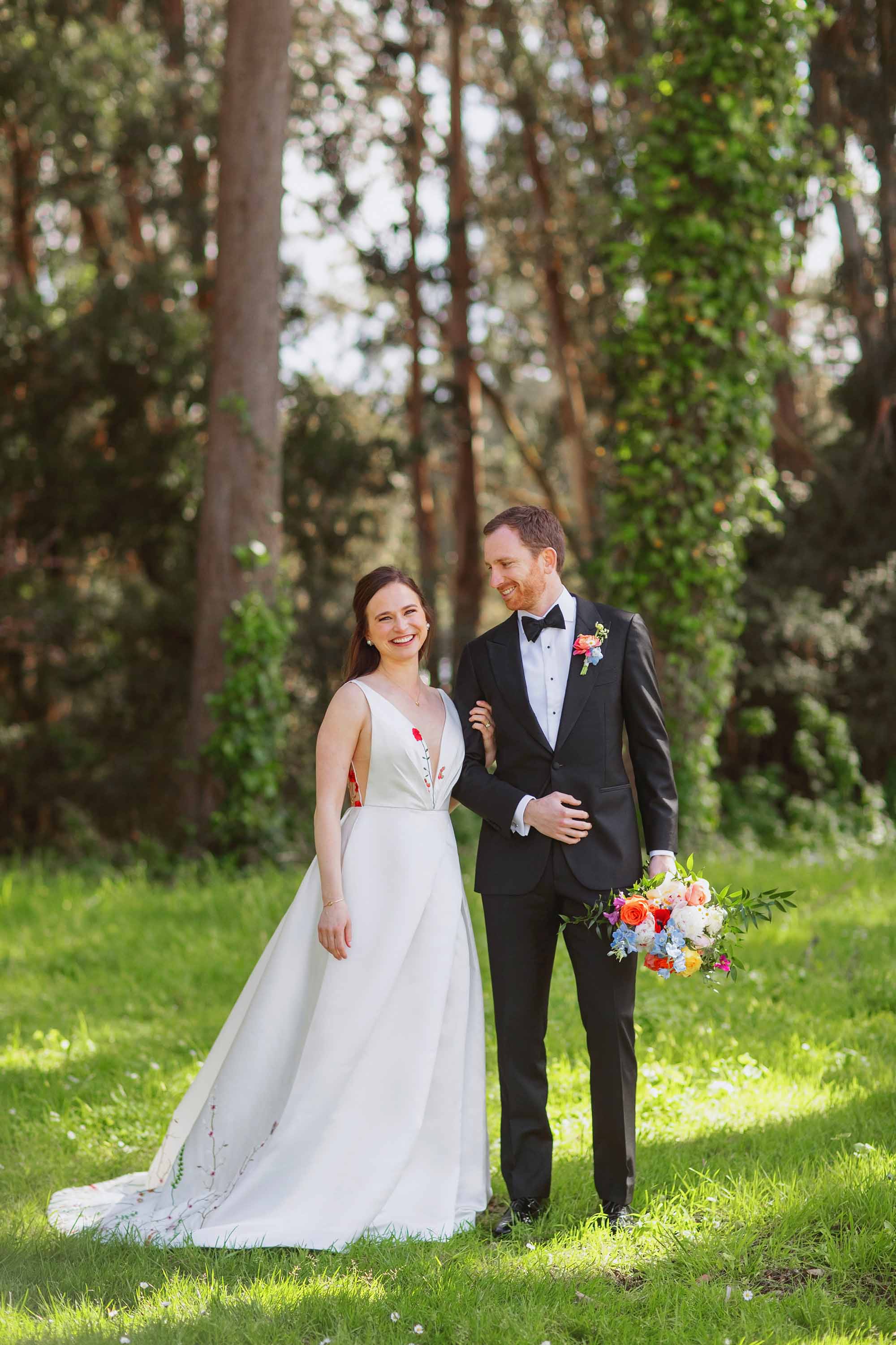 Bride and groom portrait right after their first look. Credit: Love Knot Photography by Isaac Klotz