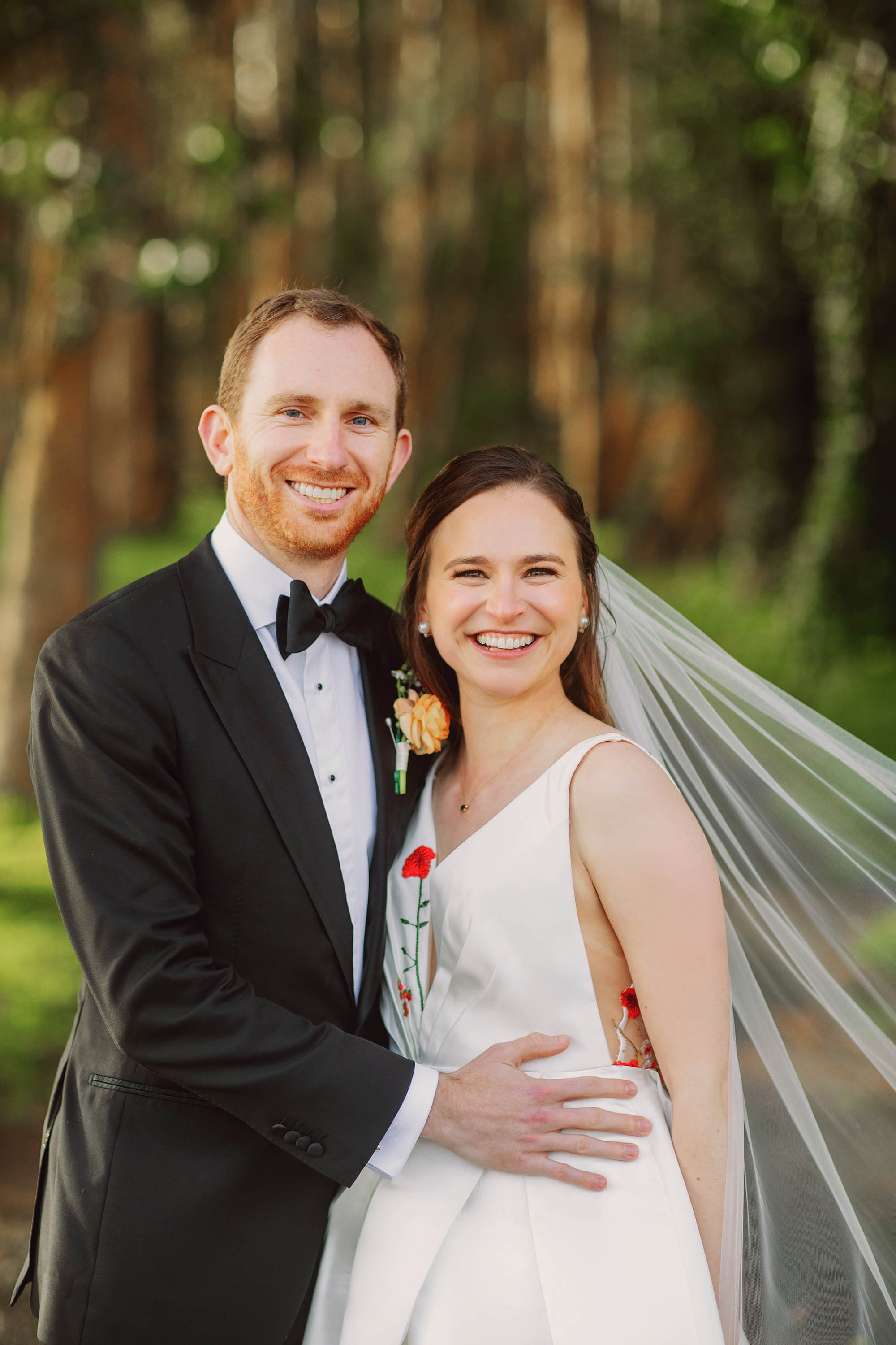 Bride and groom portrait in San Francisco after their wedding ceremony. Credit: Love Knot Photography by Isaac Klotz