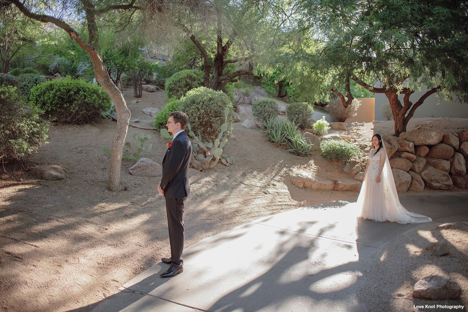 beautiful first look photographed by Love Knot Photography