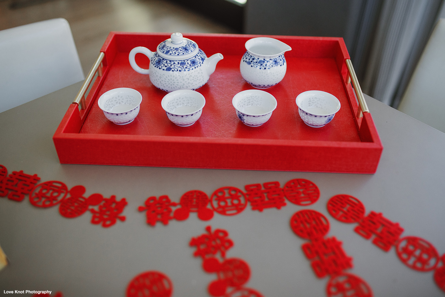 wedding details tea ceremony set