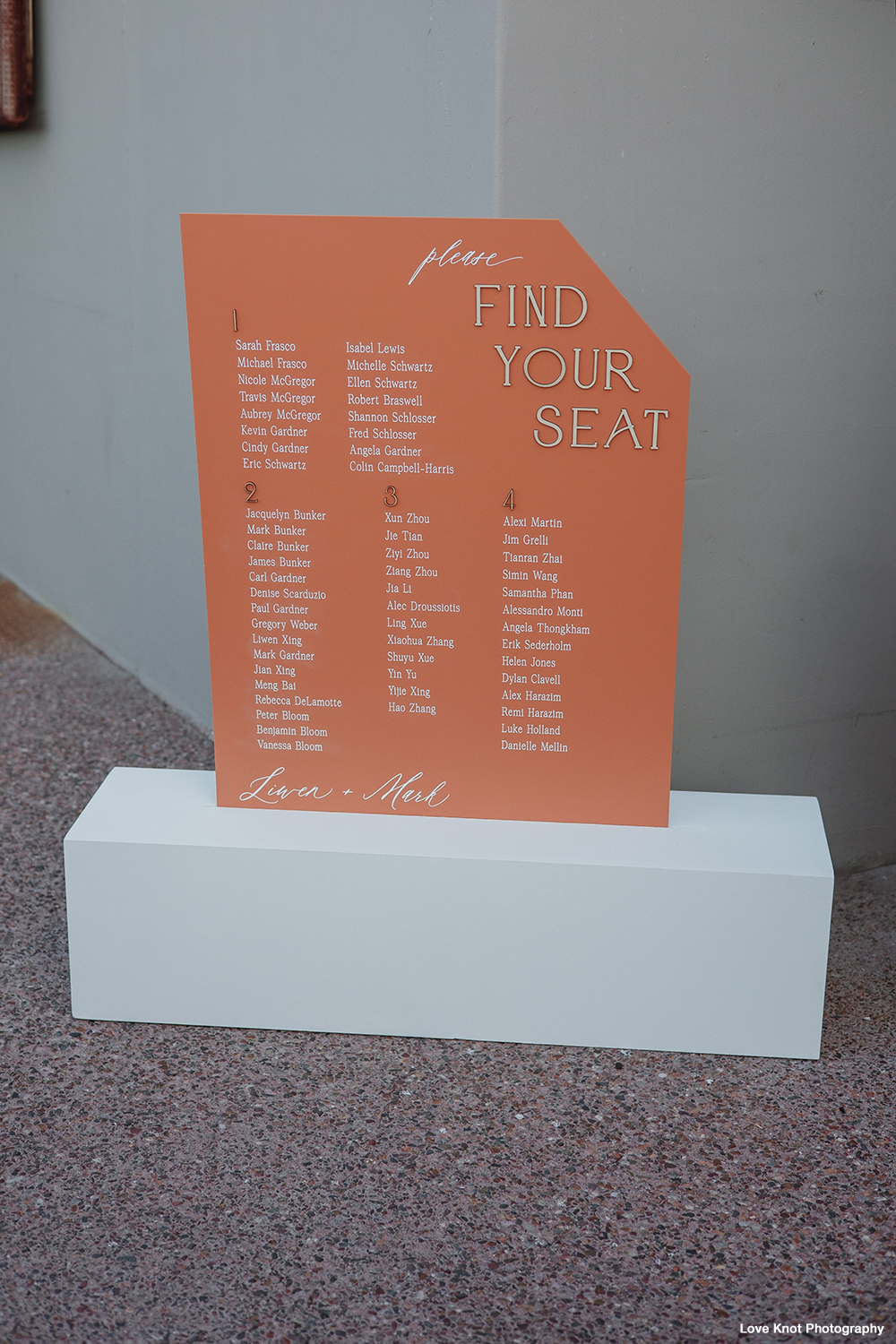 wedding details find your seat