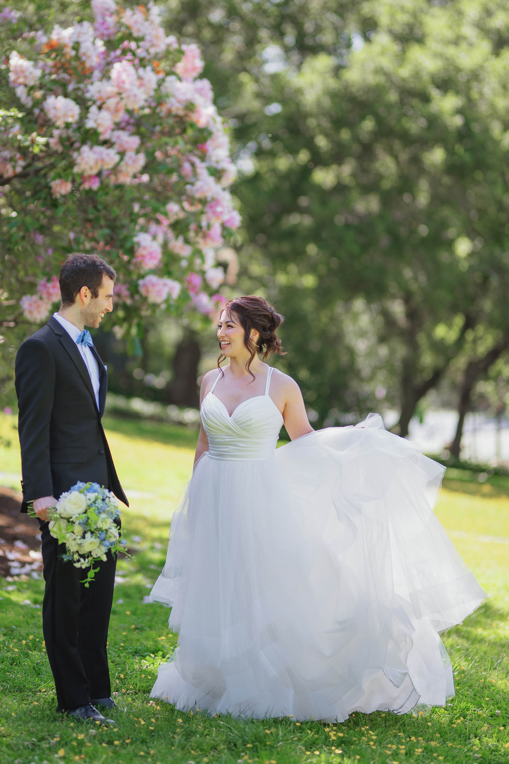 bride and groom candid moment in full wedding gallery by Love Knot Photography
