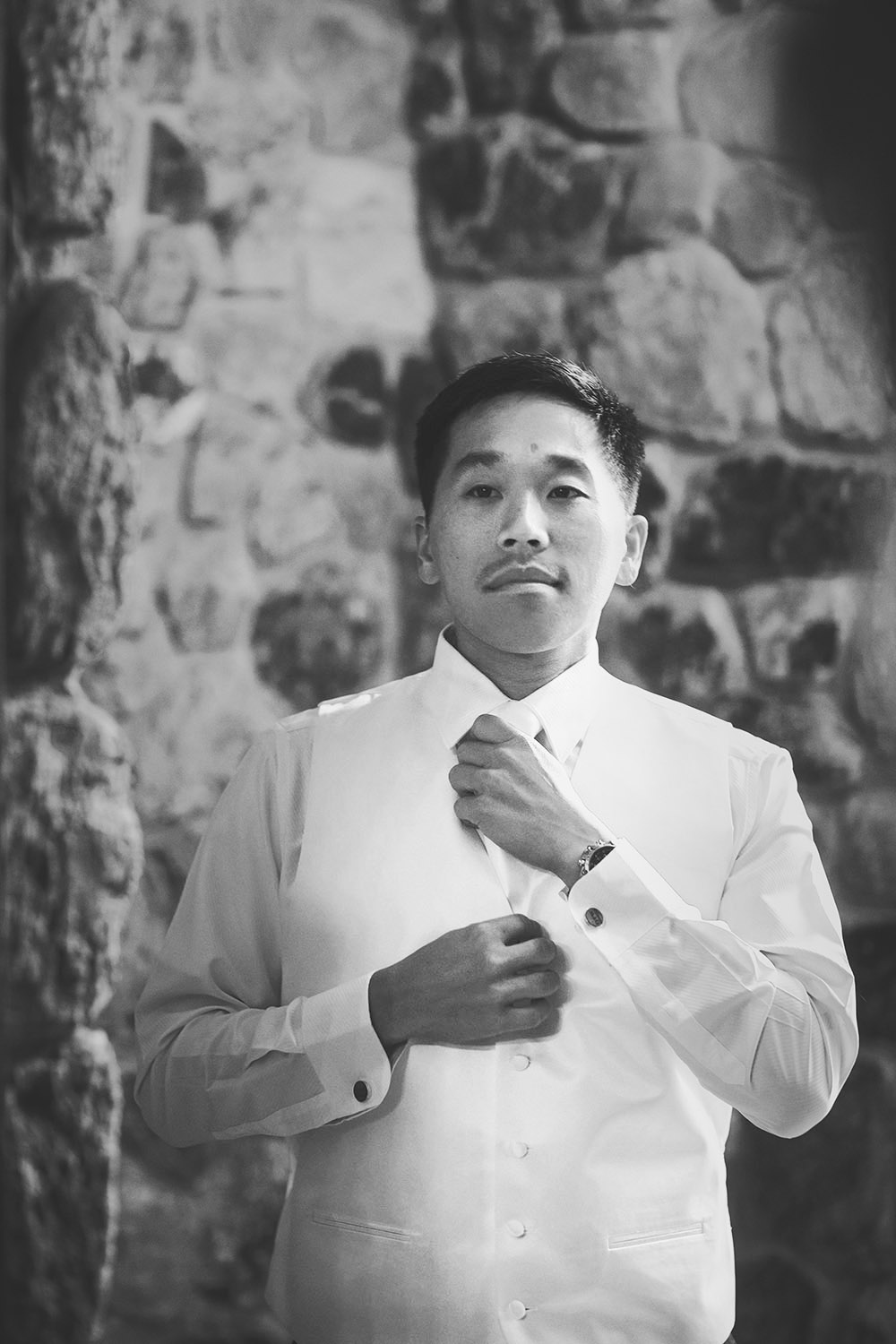 groom getting ready