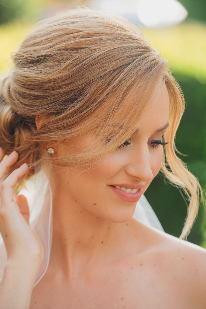 Bride on her wedding day