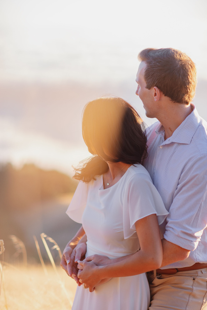 Engagement Photo of couple on Mt. Tam near San Francisco